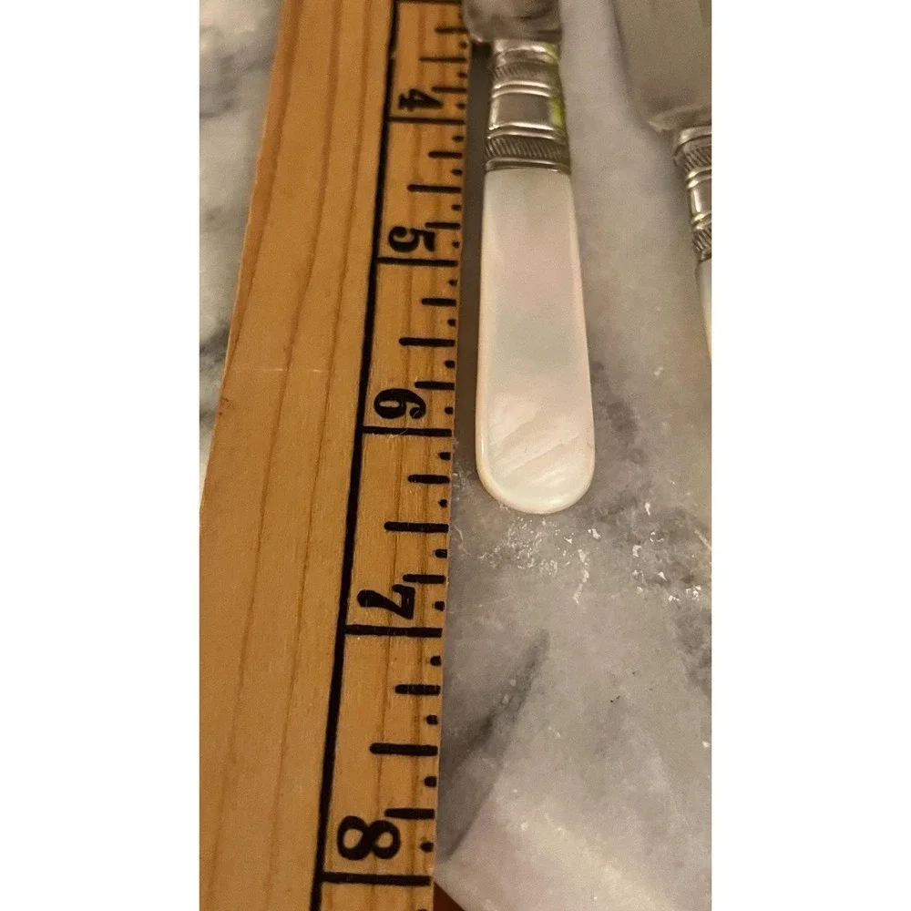 Vintage Sheffield Fruit Knives Mother Of Pearl Handles Set Of 5